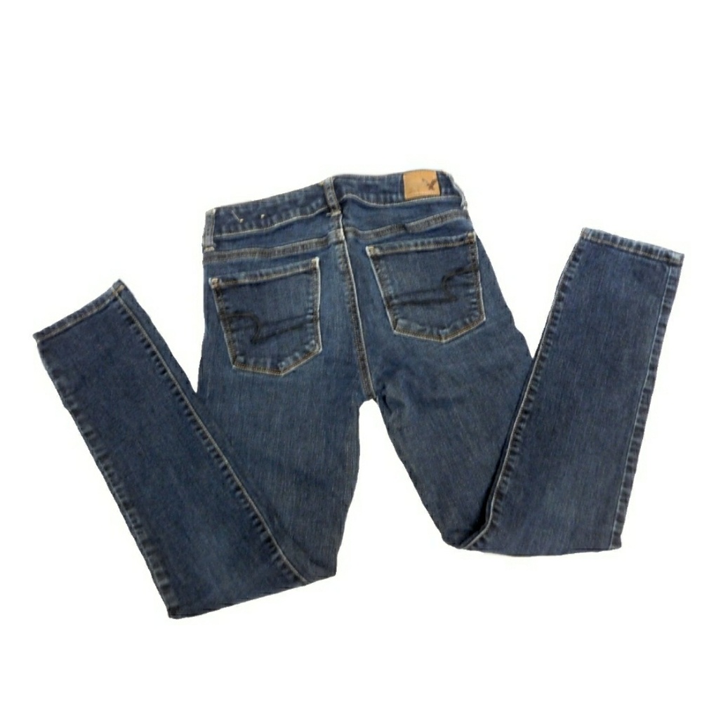 AMERICAN EAGLE OUTFITTERS WOMENS SHORT SKINNY JEAN - Picture 2 of 3